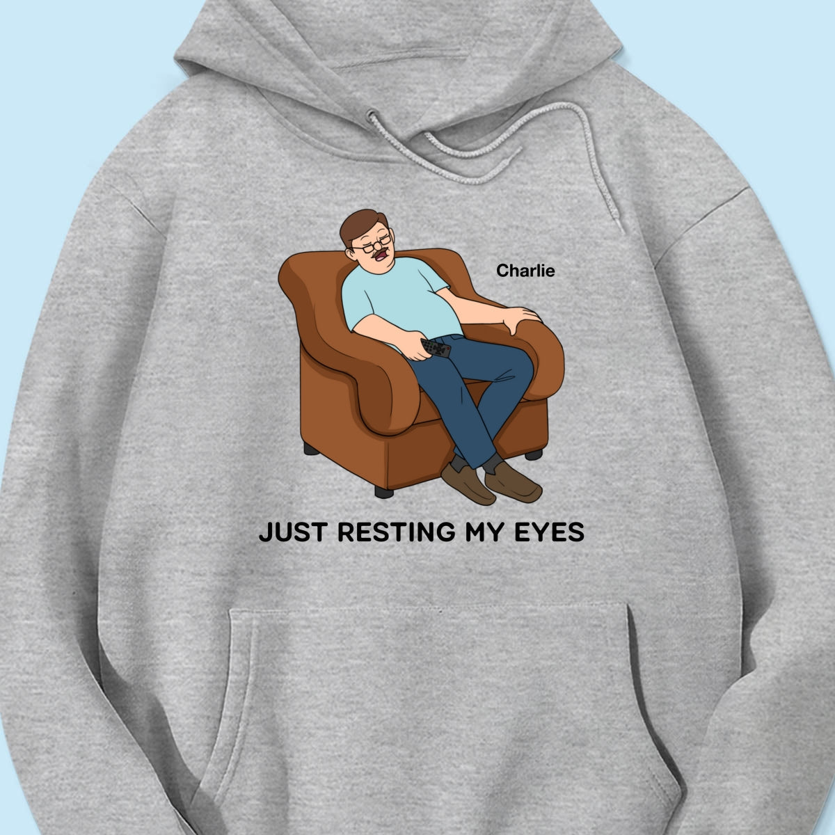 Just Resting My Eyes Dad Grandpa Asleep Funny Father‘s Day Gift Personalized Shirt