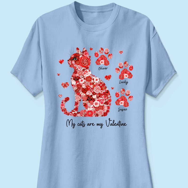 Cat Flower My Cat Is My  Personalized Shirt, Gift for Cat Moms