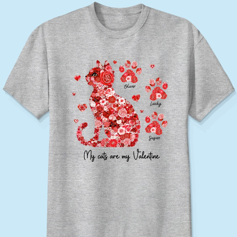 Cat Flower My Cat Is My  Personalized Shirt, Gift for Cat Moms