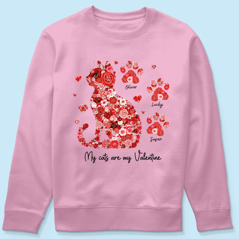 Cat Flower My Cat Is My  Personalized Shirt, Gift for Cat Moms