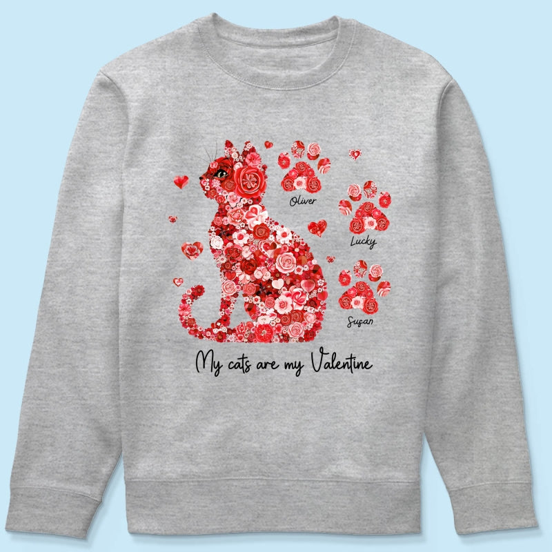 Cat Flower My Cat Is My  Personalized Shirt, Gift for Cat Moms