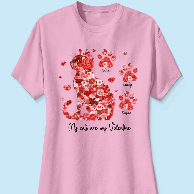 Cat Flower My Cat Is My  Personalized Shirt, Gift for Cat Moms