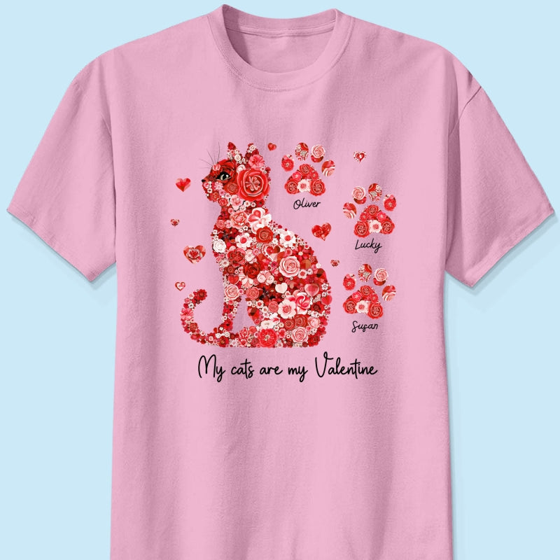 Cat Flower My Cat Is My  Personalized Shirt, Gift for Cat Moms