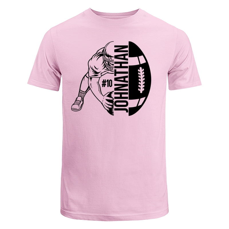 Football Player Holding Ball On The Ground Football Season Matching Personalized Shirt