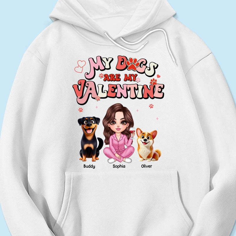 Personalized  Shirt For Dog Mom, My Dogs Are My Valentine