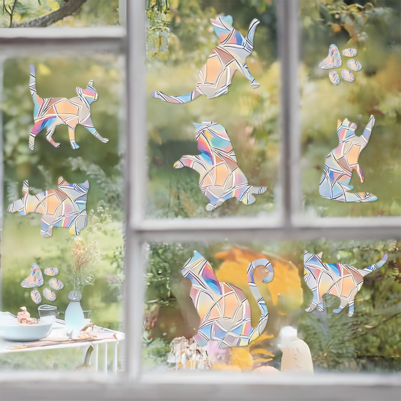 Cat Colorful Window Sticker