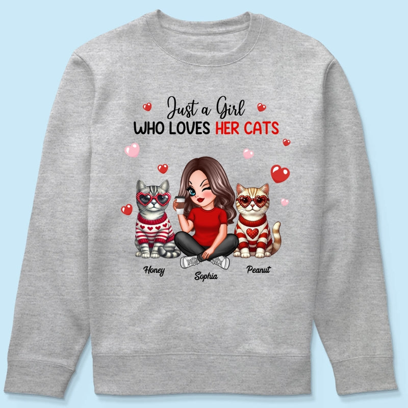 Just A Girl Who Loves Her Dogs  Dog Mom Personalized Shirt