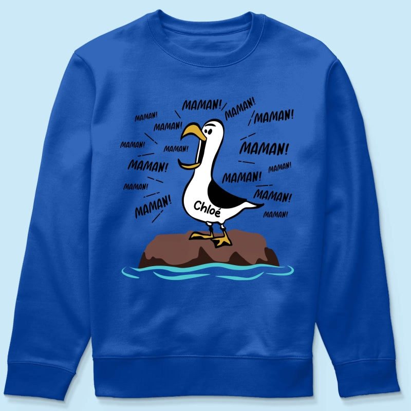 Mouettes Maman! Maman! Maman! – T-shirt Personnalis – Cadeau Rigolo pour la Fte des Mres