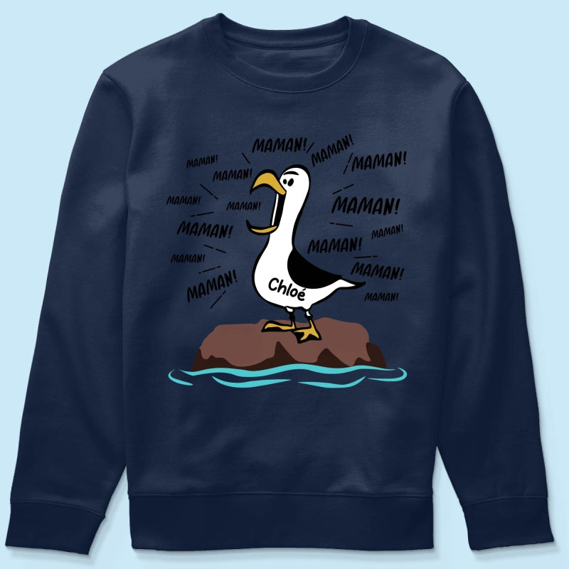 Mouettes Maman! Maman! Maman! – T-shirt Personnalis – Cadeau Rigolo pour la Fte des Mres