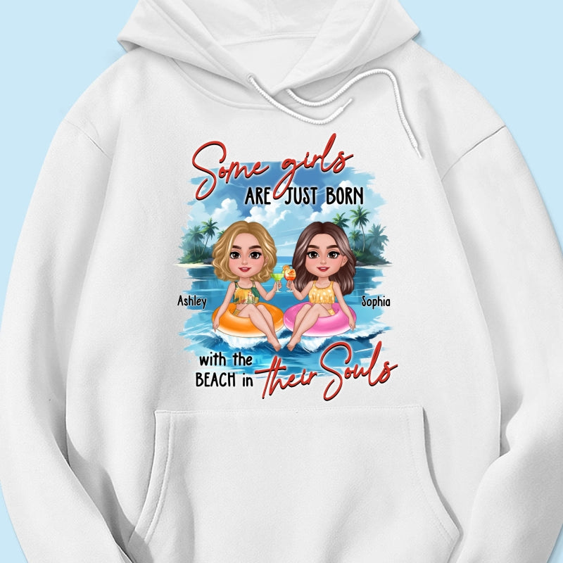 Summer Besties Chillin' On Beach Personalized Shirt