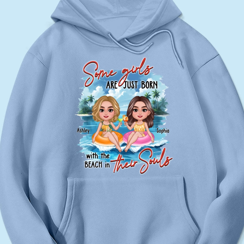 Summer Besties Chillin' On Beach Personalized Shirt
