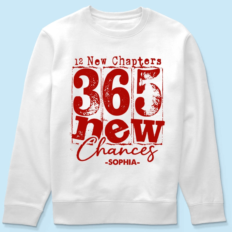 12 New Chapters, 365 New Chances Trendy Retro Shirt, New Year Gift For Yourself