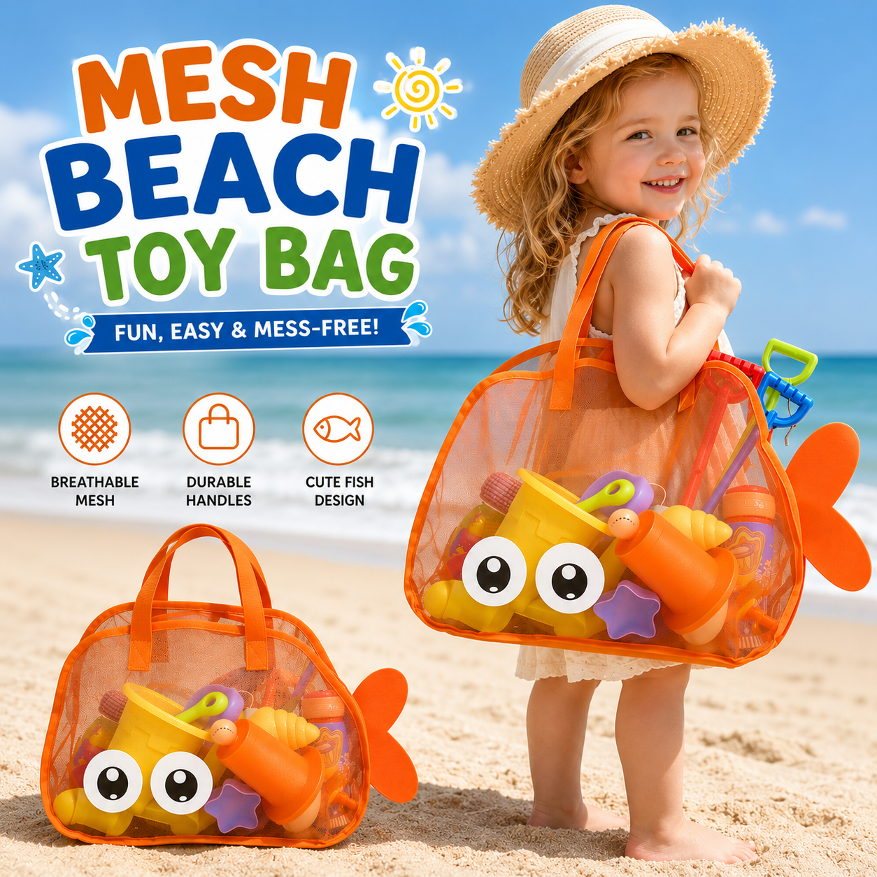 Mesh Beach Toy Bag
