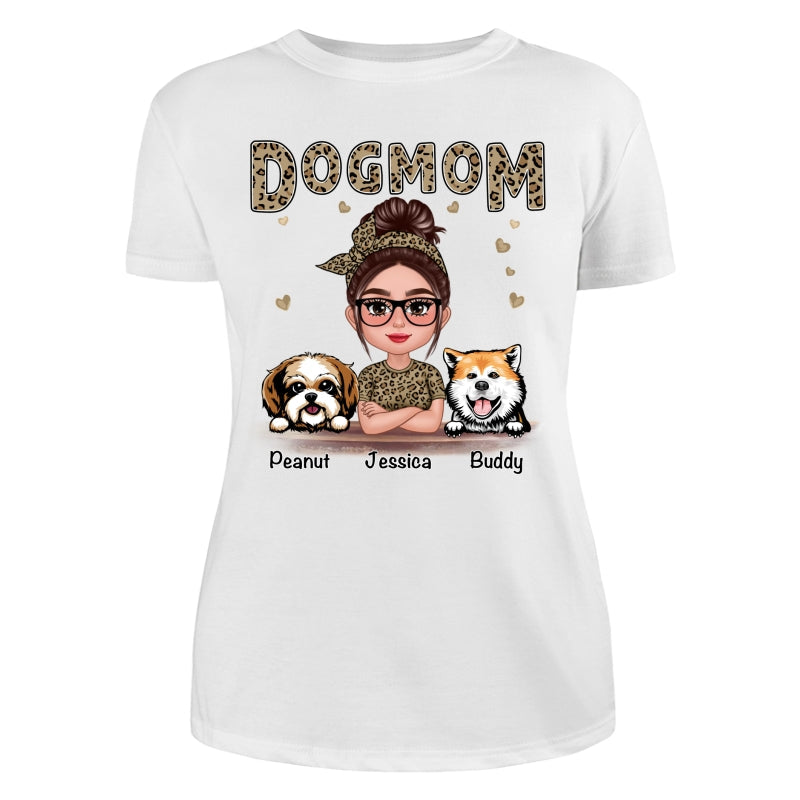 Leopard Shirt Pretty Doll Dog Mom Personalized Shirt