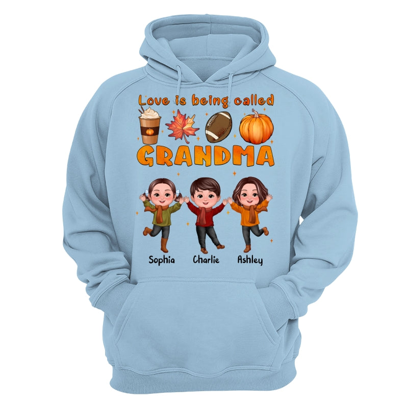 Livin‘ That Grandma Life Fall Season Happy Doll Kids Personalized Shirt
