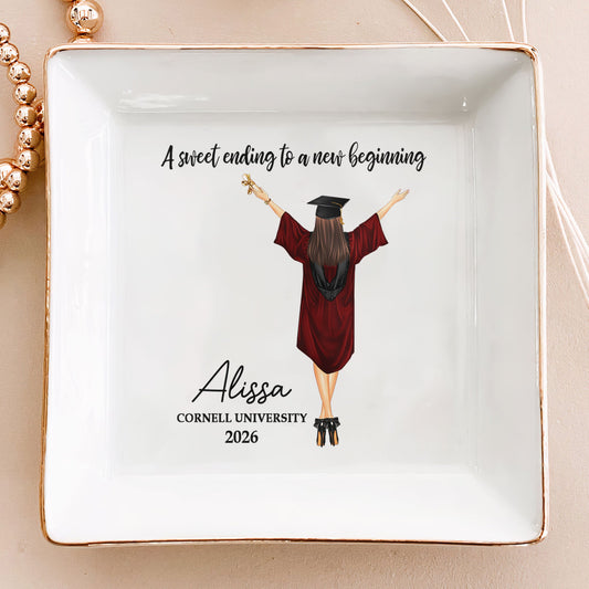A Sweet Ending To A New Beginning - Personalized Jewelry Dish