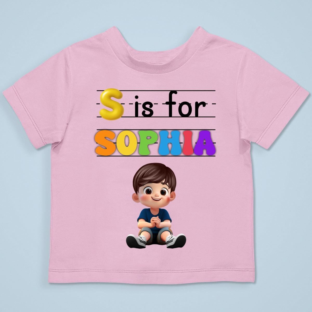 Custom Kids Name Back To School Personalized Shirt, Toddler First Day of School Tee Kindergarten Shirt With Name, First Day School Outfit