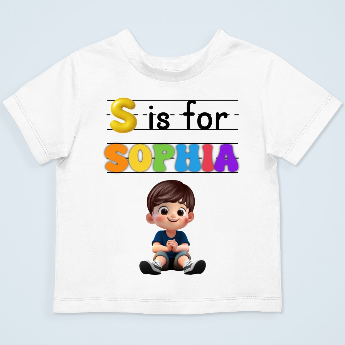 Custom Kids Name Back To School Personalized Shirt, Toddler First Day of School Tee Kindergarten Shirt With Name, First Day School Outfit