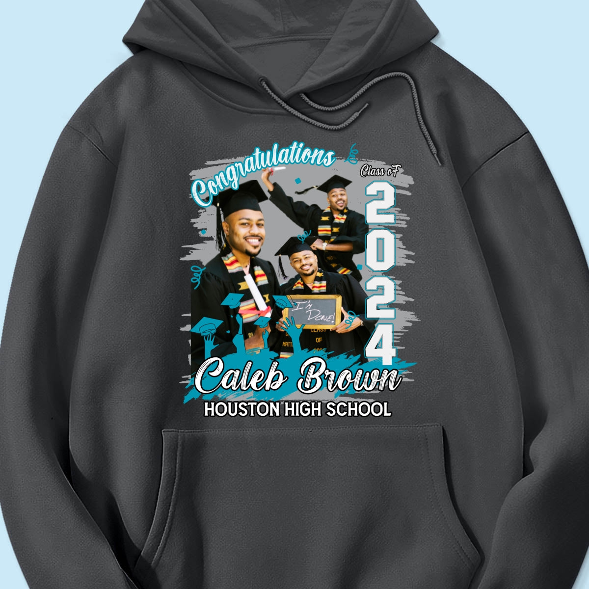 Congratulations Grad 2024 Photo Inserted Graduation Gift Personalized Shirt