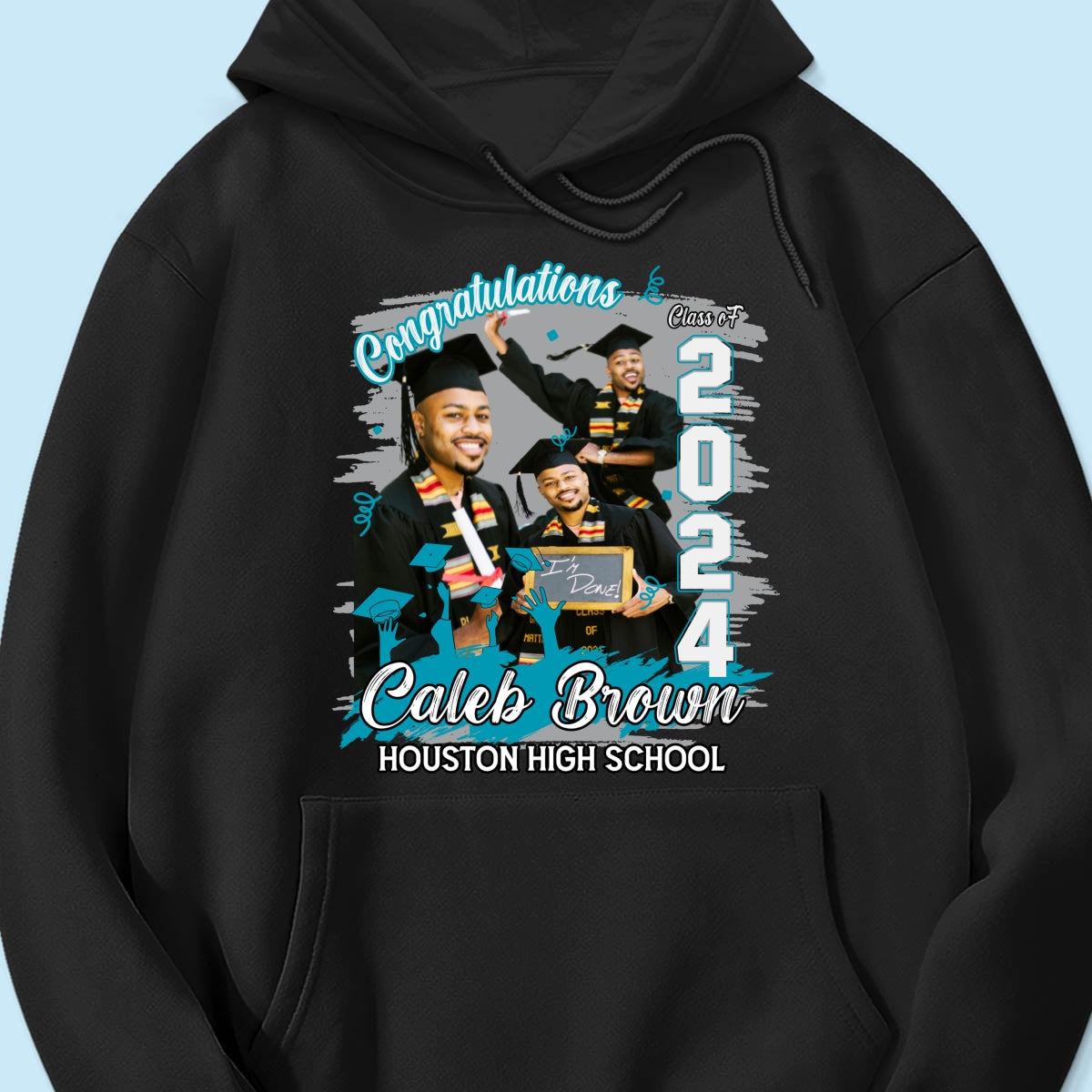 Congratulations Grad 2024 Photo Inserted Graduation Gift Personalized Shirt