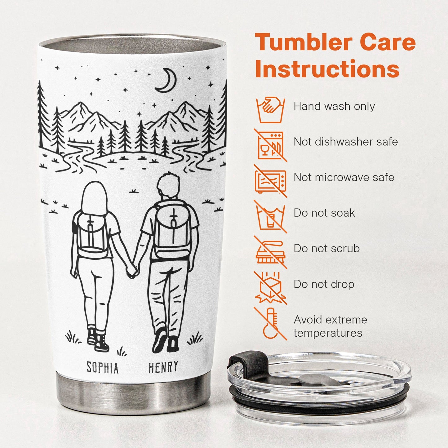 Adventure Partners For Life Camping - Personalized Tumbler