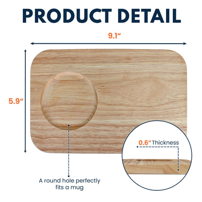 All I Need Is Plants And Coffee - Custom Engraved Wooden Tea & Biscuit Board
