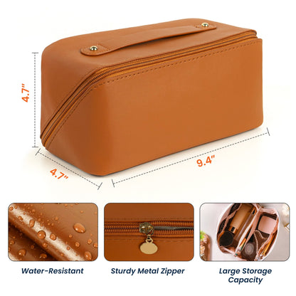 All My Cruise Crap - Personalized Leather Makeup Bag