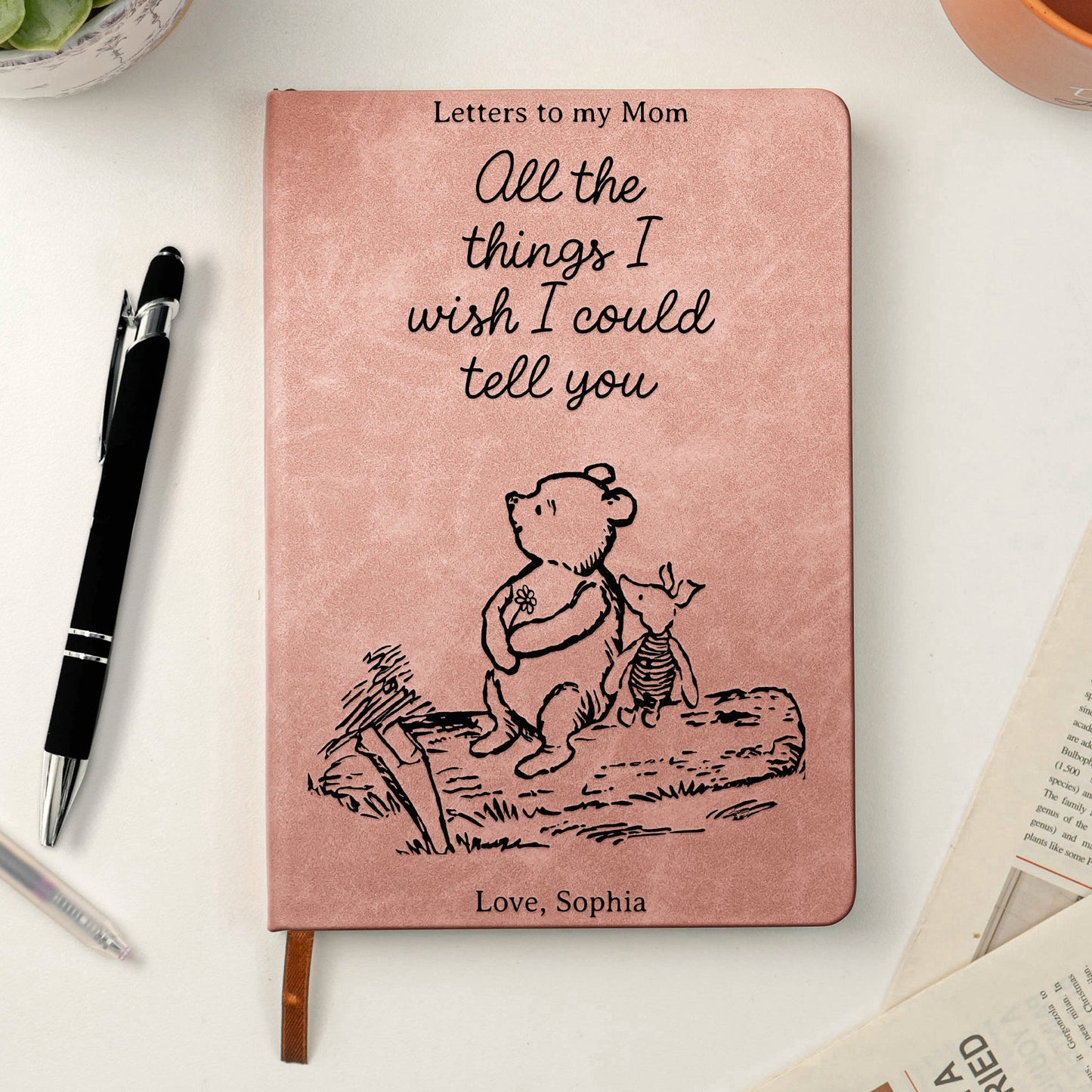 All The Things I Wish I Could Tell You Remembrance Keepsake - Personalized Journal