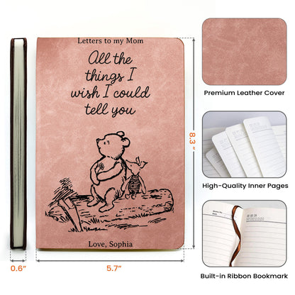 All The Things I Wish I Could Tell You Remembrance Keepsake - Personalized Journal