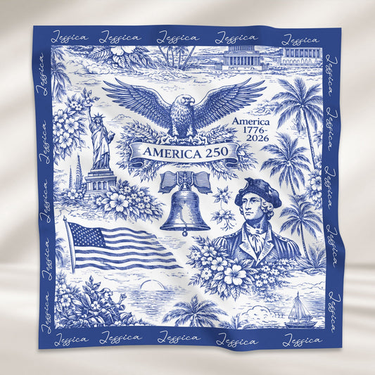 America 250 1776-2026 Vintage Patriotic - Personalized Scarf
