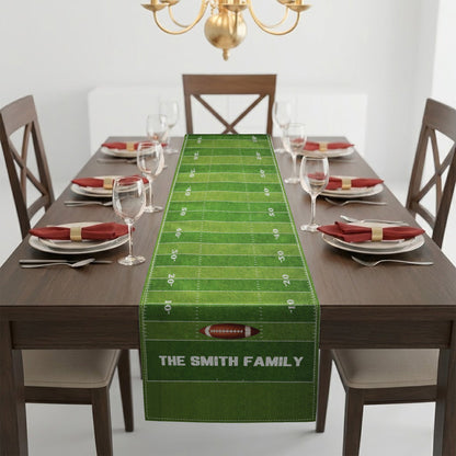 American Football, Custom Family Name - Personalized Table Runner