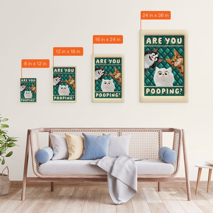Are You Po*ping? - Personalized Wrapped Canvas