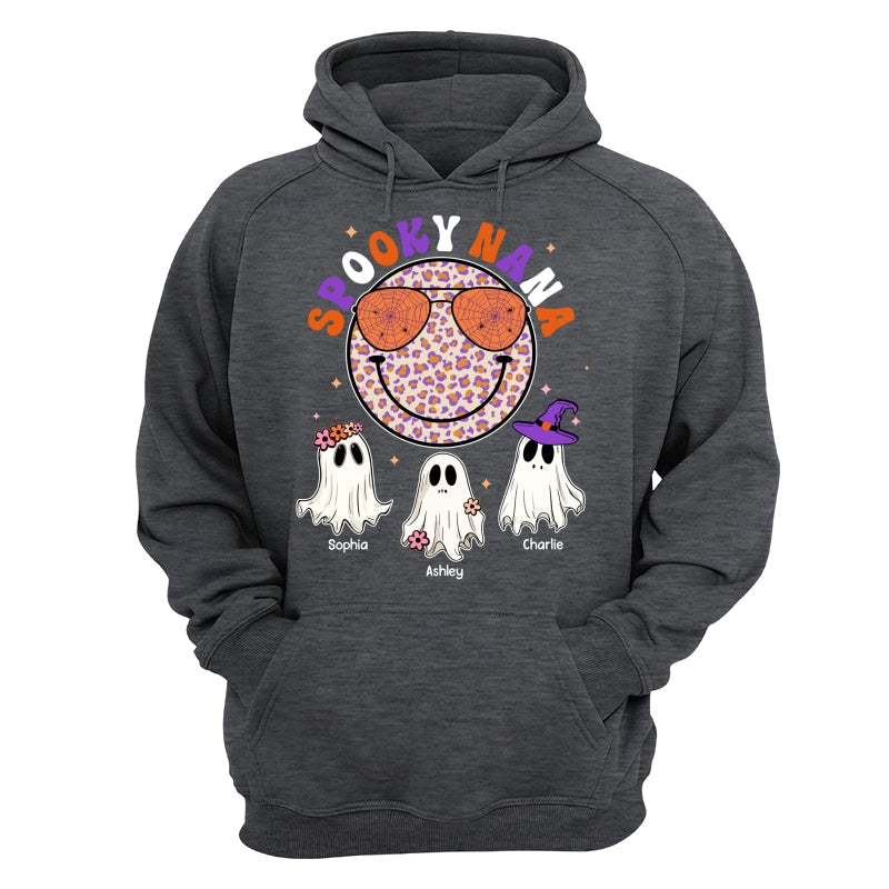 Halloween Spooky Grandma Mom Smiley Face Personalized Shirt