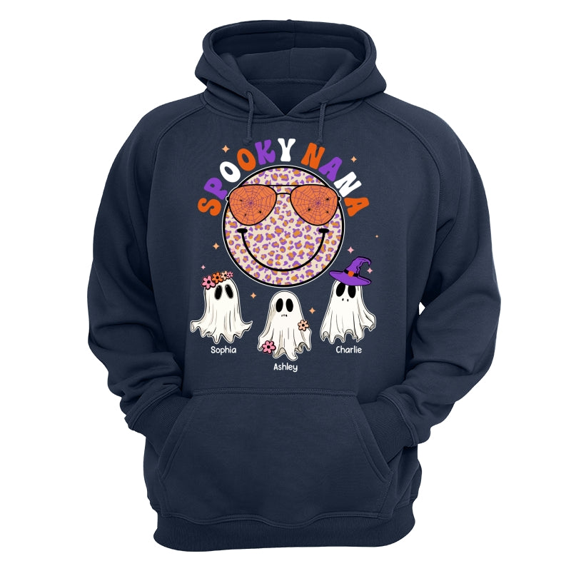 Halloween Spooky Grandma Mom Smiley Face Personalized Shirt