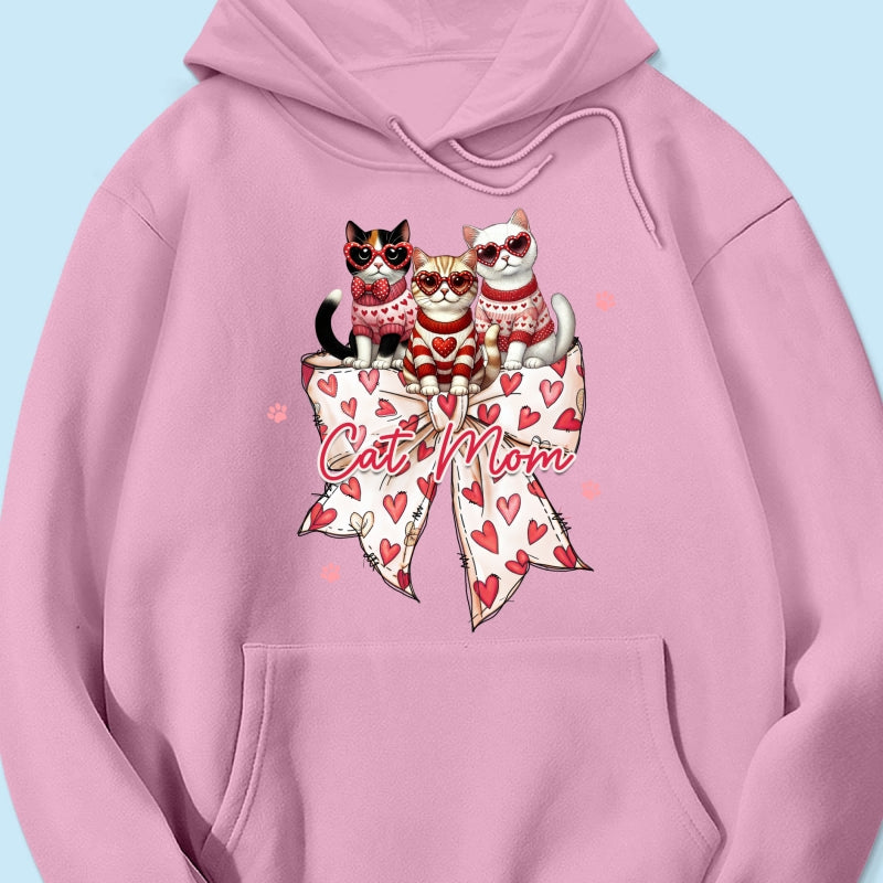 Coquette Bow  Cat Personalized Shirt, Gift for Cat Moms