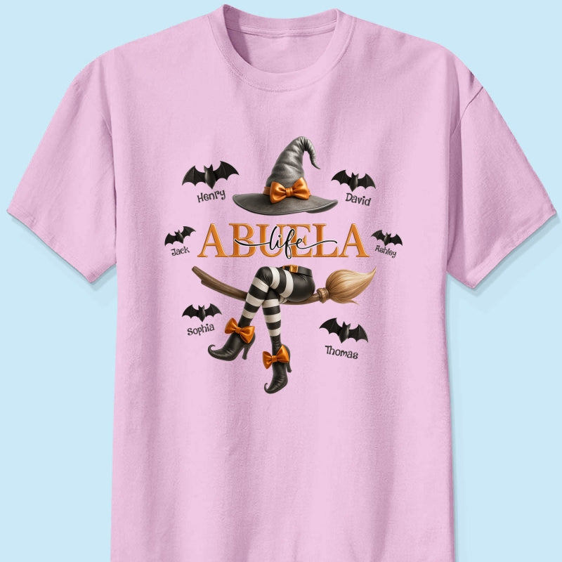 Grandma Life Witch 3D Effect Personalized Sweatshirt, Halloween Sweatshirt for Grandma