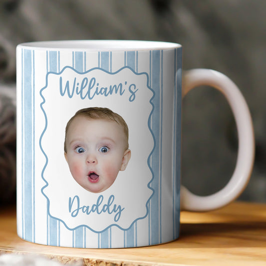Baby Face Mug Father's Day Gift For New Dad, Husband - Personalized Mug