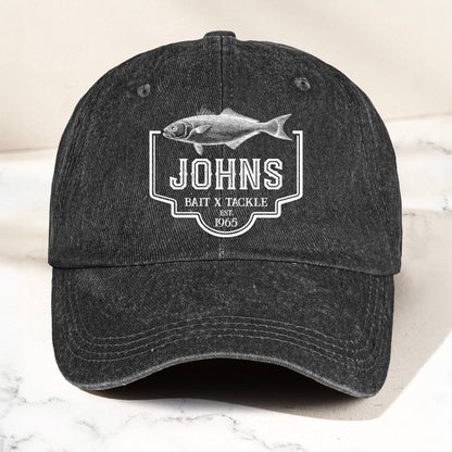 Father's Day Gifts, Bait X Tackle - Personalized Cap