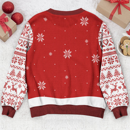 Baseball, Basketball, Football Snowman, Sport Snowman - Personalized Ugly Sweater