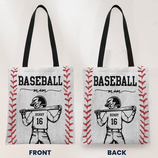 Baseball Mom That's My Kid - Personalized Tote Bag
