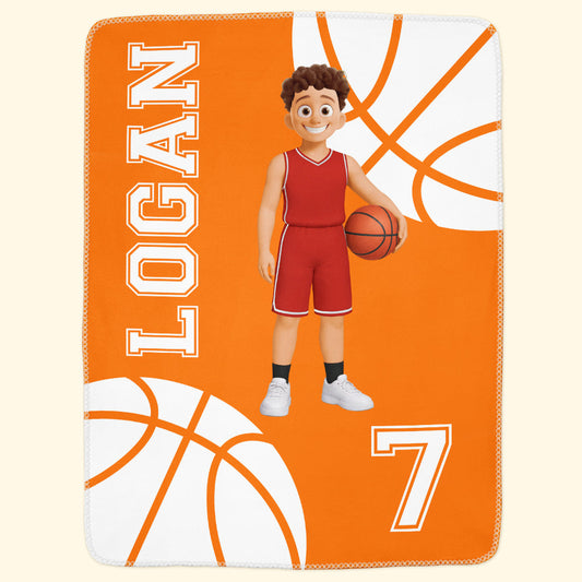 Basketball Player Gift - Personalized Blanket