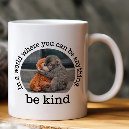 Be Kind - Baby Punch Monkey Gift For Animal Lovers - Mug