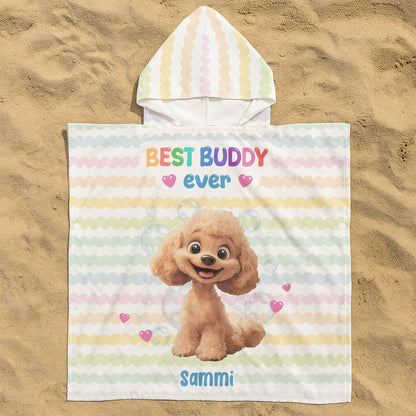 Best Buddy Ever - Personalized Kids Hooded Towel