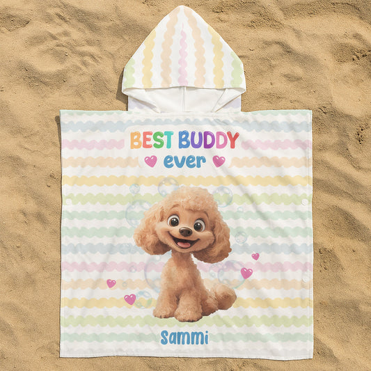 Best Buddy Ever - Personalized Kids Hooded Towel