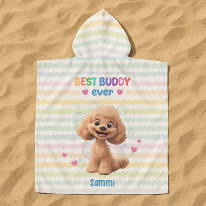 Best Buddy Ever - Personalized Kids Hooded Towel