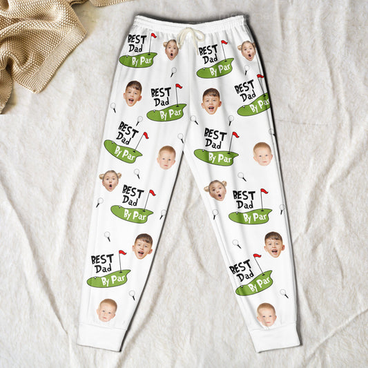 Father's Day Gifts, Best Dad By Par - Personalized Photo Sweatpants