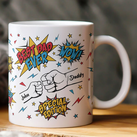Father's Day Gifts, Best Dad Ever - Limited Edition - Personalized Mug