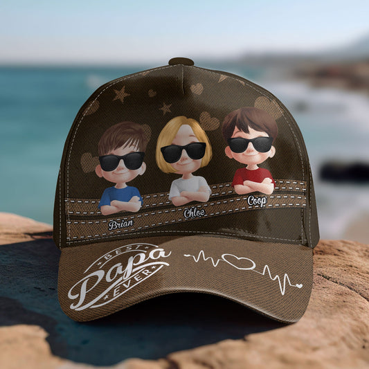 Father's Day Gifts, Best Papa Ever - Personalized Classic Cap