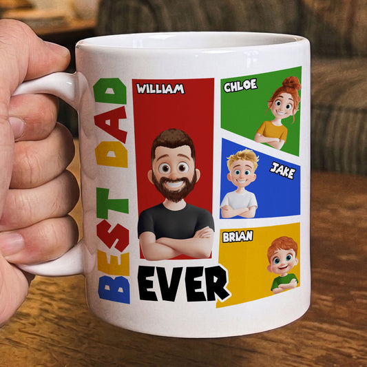 Best Dad Ever Arcade Theme - Personalized Mug