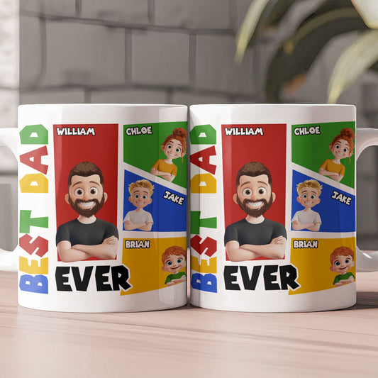 Best Dad Ever Arcade Theme - Personalized Mug